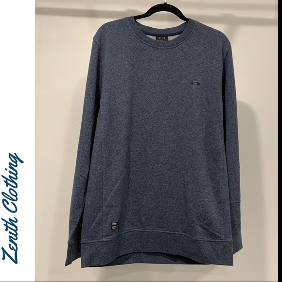 Oakley Heather Blue Sweatshirt Large - Picture 1 of 8